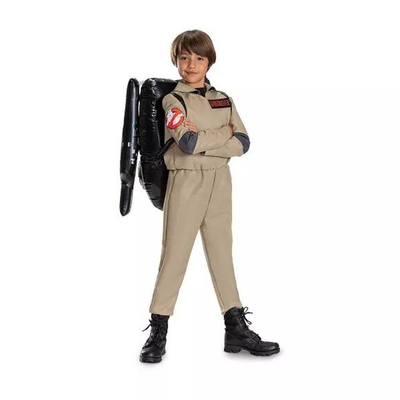 NWOT Ghostbusters Kids Halloween Costume sz Large 10-12 Inflatable Proton Pack - Picture 1 of 9